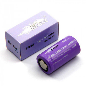 Efest IMR 18350 700mAh/10.5A/Flat Top/Ungeschützt/ Li-Ionen Akku Efest IMR 18350 700mAh/10.5A/Flat Top/Ungeschützt/ Li-Ionen Akku