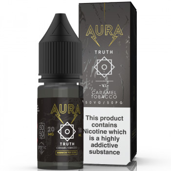 Truth - Caramel Tabacco 20mg 10ml NicSalt Liquid by Aura Truth - Caramel Tabacco 20mg 10ml NicSalt Liquid by Aura