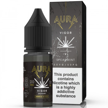 Vigor – Spearmint 20mg 10ml NicSalt Liquid by Aura Vigor – Spearmint 20mg 10ml NicSalt Liquid by Aura