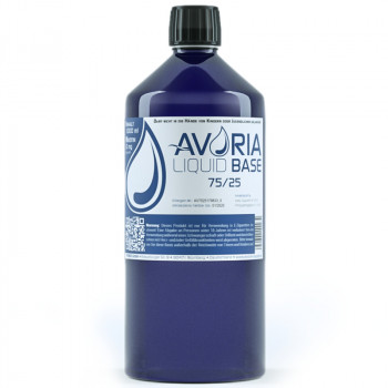 Avoria Liquid Base 1000ml 75/25 VG/PG Basisliquid Avoria Liquid Base 1000ml 75/25 VG/PG Basisliquid
