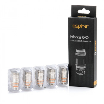 Aspire Atlantis EVO Verdampferköpfe Coils (5er Pack) Aspire Atlantis EVO Verdampferköpfe Coils (5er Pack)