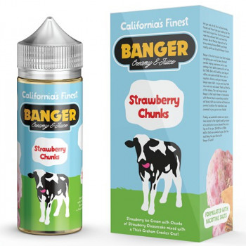 Strawberry Chunks (100ml) Plus e Liquid by Banger Strawberry Chunks (100ml) Plus e Liquid by Banger