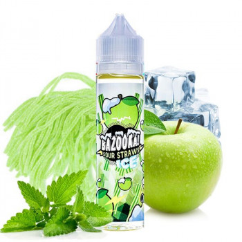 Green Apple ICE Sour Straws (50ml) Plus e Liquid by Bazooka Sour Straws Green Apple ICE Sour Straws (50ml) Plus e Liquid by Bazooka Sour Straws