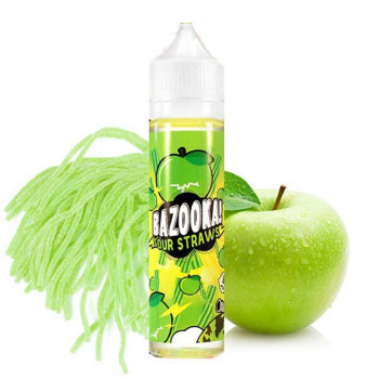 Green Apple Sour Straws (50ml) Plus e Liquid by Bazooka Sour Straws Green Apple Sour Straws (50ml) Plus e Liquid by Bazooka Sour Straws