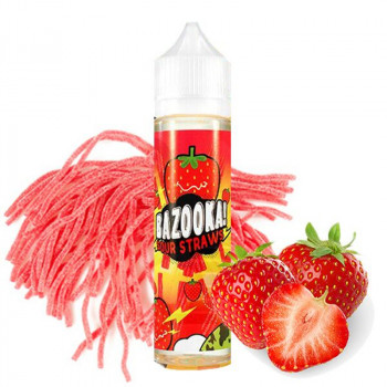 Strawberry Sour Straws (50ml) Plus e Liquid by Bazooka Sour Straws Strawberry Sour Straws (50ml) Plus e Liquid by Bazooka Sour Straws