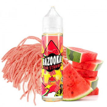 Watermelon Sour Straws (50ml) Plus e Liquid by Bazooka Sour Straws Watermelon Sour Straws (50ml) Plus e Liquid by Bazooka Sour Straws