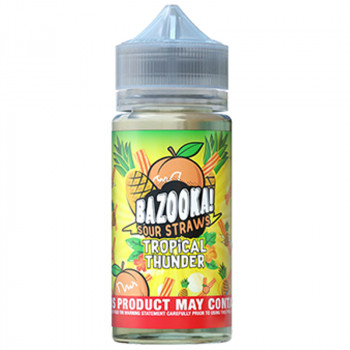 Pineapple Peach (100ml) Plus e Liquid by Bazooka Sour Straws Tropical Thunder Pineapple Peach (100ml) Plus e Liquid by Bazooka Sour Straws Tropical Thunder