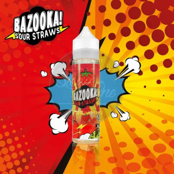 Strawberry Sour Straws (50ml) Plus e Liquid by Bazooka Sour Straws Strawberry Sour Straws (50ml) Plus e Liquid by Bazooka Sour Straws