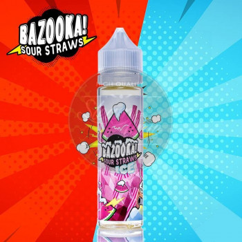 Watermelon ICE Sour Straws (50ml) Plus e Liquid by Bazooka Sour Straws Watermelon ICE Sour Straws (50ml) Plus e Liquid by Bazooka Sour Straws