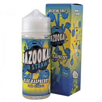 Blue Raspberry 100ml Shortfill Liquid by Bazooka Sour Straws Blue Raspberry 100ml Shortfill Liquid by Bazooka Sour Straws