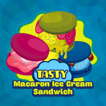 Big Mouth Aroma Tasty - Macaroon Ice Cream Sandwich 10ml Big Mouth Aroma Tasty - Macaroon Ice Cream Sandwich 10ml