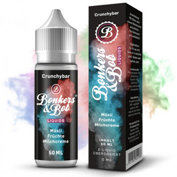 Crunchybar (50ml) Plus e Liquid by Bonkers & Bob Crunchybar (50ml) Plus e Liquid by Bonkers & Bob