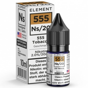 555 Tabak Ns20 10ml 20mg by Element e-Liquid 555 Tabak Ns20 10ml 20mg by Element e-Liquid