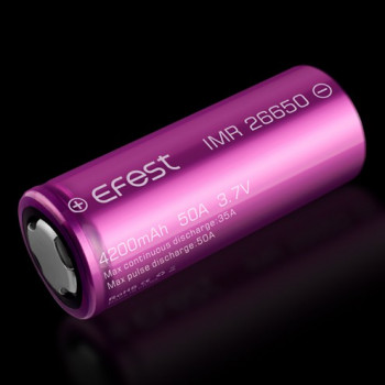 Efest IMR 26650 4200mAh/3,7V/35A/Flat Top/Ungeschützt/ Li-Ionen Akku Efest IMR 26650 4200mAh/3,7V/35A/Flat Top/Ungeschützt/ Li-Ionen Akku