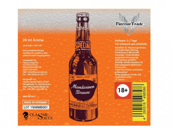 Mandarinenbrause 20ml Bottlefill Aroma by FlavourTrade Mandarinenbrause 20ml Bottlefill Aroma by FlavourTrade