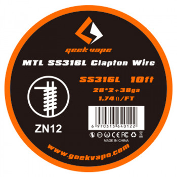 GeekVape MTL SS316L Clapton Wire Draht GeekVape MTL SS316L Clapton Wire Draht