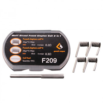 GeekVape Multi Strand Fused Clapton Coil 2 in 1 Fertigwickelung GeekVape Multi Strand Fused Clapton Coil 2 in 1 Fertigwickelung