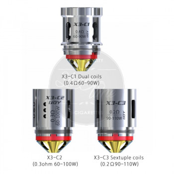 iJoy X3-Serie 3er Pack Verdampferköpfe iJoy X3-Serie 3er Pack Verdampferköpfe