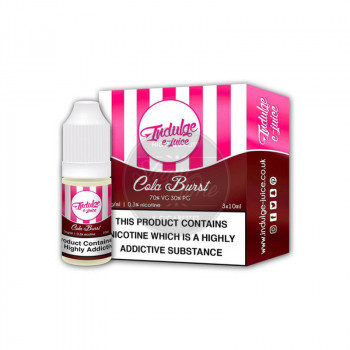 Cola Burst by Indulge 3x10 ml e Liquid Cola Burst by Indulge 3x10 ml e Liquid