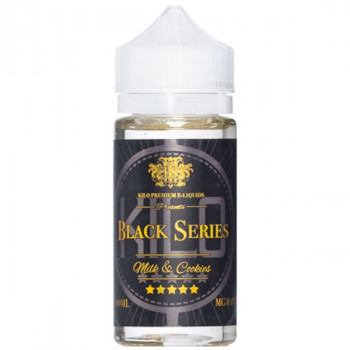 Milk & Cookies 100ml Shortfill Liquid by Kilo Black Series Milk & Cookies 100ml Shortfill Liquid by Kilo Black Series