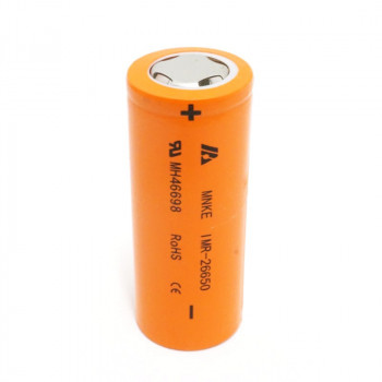 MNKE IMR-26650 mit 3500mAh, 3,6V - 3,7V, 20A/60A Lithium Ionen Akku (High Drain) MNKE IMR-26650 mit 3500mAh, 3,6V - 3,7V, 20A/60A Lithium Ionen Akku (High Drain)
