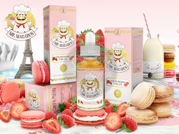 Strawberry Cream (50ml) Plus e Liquid by Mr. Macaron MHD Ware Strawberry Cream (50ml) Plus e Liquid by Mr. Macaron MHD Ware