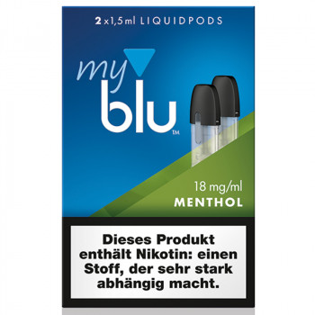 VON ERL. MY./MYBLU Menthol (2er Pack) Liquidpods VON ERL. MY./MYBLU Menthol (2er Pack) Liquidpods