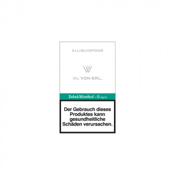 VON ERL. MY. TabakMenthol (2er Pack) Liquidpods VON ERL. MY. TabakMenthol (2er Pack) Liquidpods