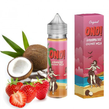 Strawberry Coconut Milk 50ml e Liquid Plus by Ono! Strawberry Coconut Milk 50ml e Liquid Plus by Ono!