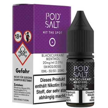 Blackcurrant Menthol 20mg 10ml Liquid by Pod Salt Blackcurrant Menthol 20mg 10ml Liquid by Pod Salt