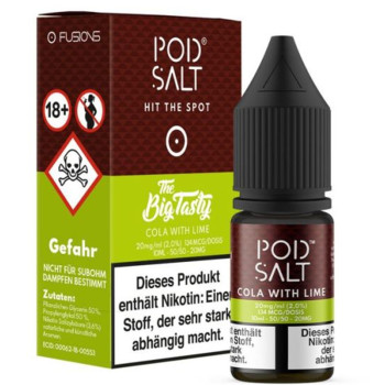 Cola with Lime 20mg 10ml Liquid by Pod Salt Cola with Lime 20mg 10ml Liquid by Pod Salt