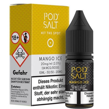 Mango Ice 20mg 10ml Liquid by Pod Salt Mango Ice 20mg 10ml Liquid by Pod Salt