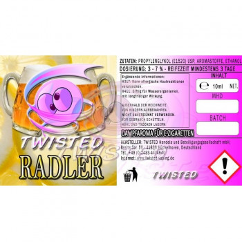 Radler 10ml Aroma by Twisted Vaping Radler 10ml Aroma by Twisted Vaping