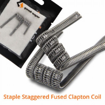 Geek Vape Staple Staggered Fusion Clapton Coil Fertigwickelung Geek Vape Staple Staggered Fusion Clapton Coil Fertigwickelung