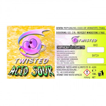 Acid Sour 10ml Aroma by Twisted Vaping Acid Sour 10ml Aroma by Twisted Vaping