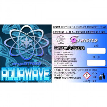 Twisted Vaping Cryostasis Aroma 10ml Aquawave Twisted Vaping Cryostasis Aroma 10ml Aquawave