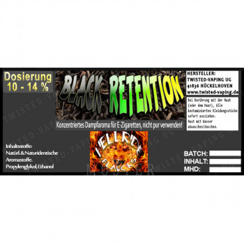 Twisted Vaping Hellride Aroma 10ml Black Retention Twisted Vaping Hellride Aroma 10ml Black Retention