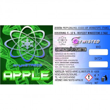 Twisted Vaping Cryostasis Aroma Apfel 10ml Twisted Vaping Cryostasis Aroma Apfel 10ml