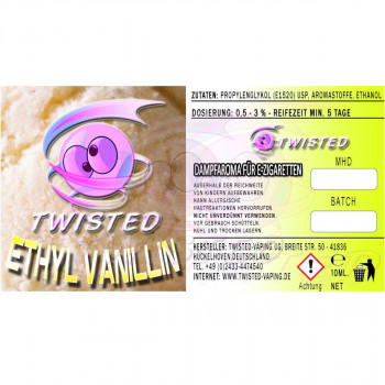Ethyl Vanillin 10ml Aroma by Twisted Vaping Ethyl Vanillin 10ml Aroma by Twisted Vaping