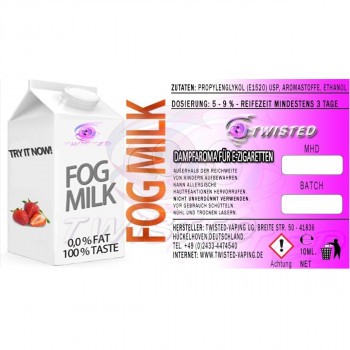 Fog Milk 10ml Aroma by Twisted Vaping Fog Milk 10ml Aroma by Twisted Vaping