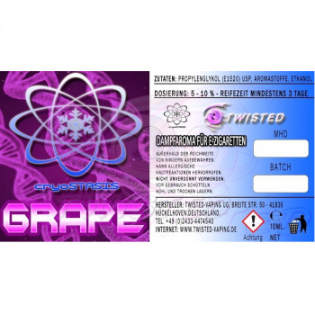 Twisted Vaping Cryostasis Aroma 10ml Grape Twisted Vaping Cryostasis Aroma 10ml Grape