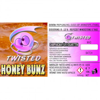 Twisted Vaping Aroma 10ml Honey Bunz Twisted Vaping Aroma 10ml Honey Bunz