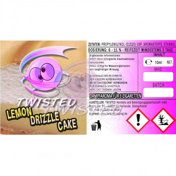 Lemon Drizzle Cake 10ml Aroma by Twisted Vaping Lemon Drizzle Cake 10ml Aroma by Twisted Vaping