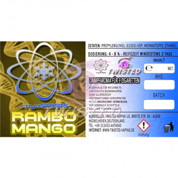 Twisted Vaping Cryostasis Aroma Rambo Mango Twisted Vaping Cryostasis Aroma Rambo Mango