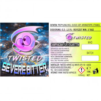 Severe Bitter 10ml Aroma by Twisted Vaping Severe Bitter 10ml Aroma by Twisted Vaping