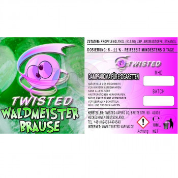 Waldmeisterbrause 10ml Aroma by Twisted Vaping Waldmeisterbrause 10ml Aroma by Twisted Vaping
