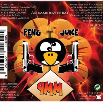 9mm 20ml Bottlefill Aroma Peng Juice Serie by Twisted Vaping 9mm 20ml Bottlefill Aroma Peng Juice Serie by Twisted Vaping