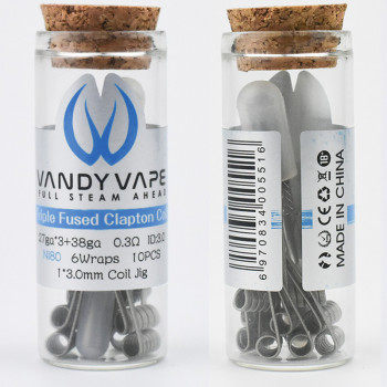 VandyVape Triple Fused Clapton 0,30 Ohm Coil (10pcs) Flasche VandyVape Triple Fused Clapton 0,30 Ohm Coil (10pcs) Flasche