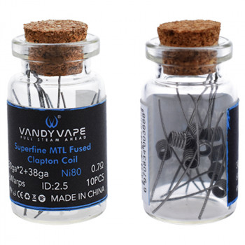 VandyVape Superfine MTL Clapton Wire (10pcs) Flasche VandyVape Superfine MTL Clapton Wire (10pcs) Flasche