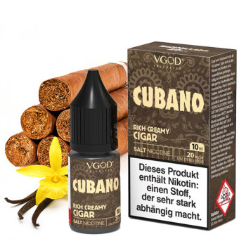 Cubano Saltnic 20mg 10ml NicSalt Liquid by VGOD Cubano Saltnic 20mg 10ml NicSalt Liquid by VGOD